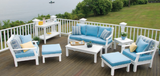 Seaside Casual 8 Piece Deep Seating Nantucket Collection - SC8PDSNC-45 
