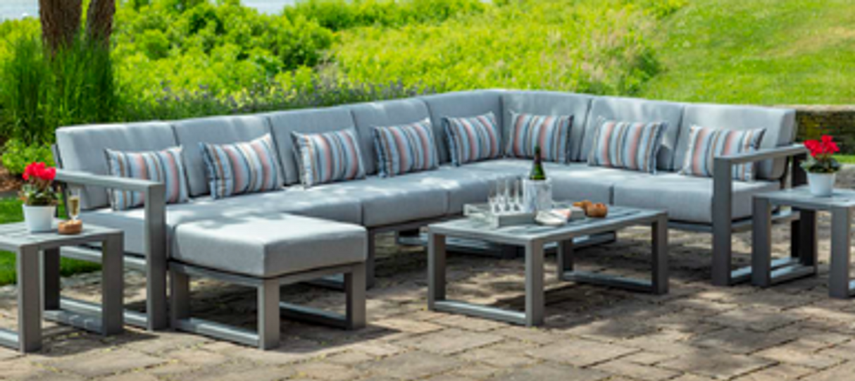 Seaside Casual 9 Piece Deep Seating MIA Collection - SC9PDSMC-02 