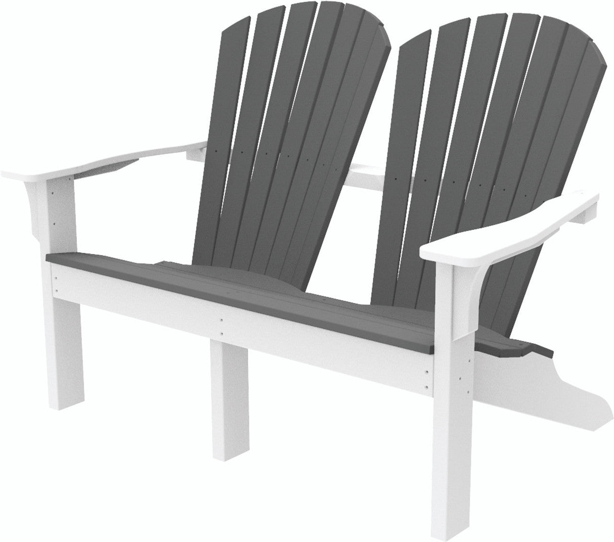 Seaside Casual Adirondack Shellback Love Seat - SC-020 