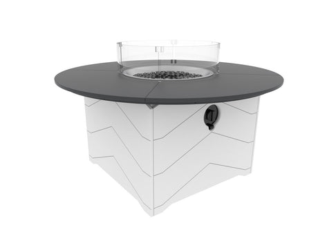 Seaside Casual Aura 50" Round Fire Table - SC-901 
