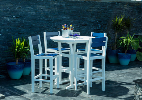 Seaside Casual Coastline Cafe Round Bar Table - SC-329 1