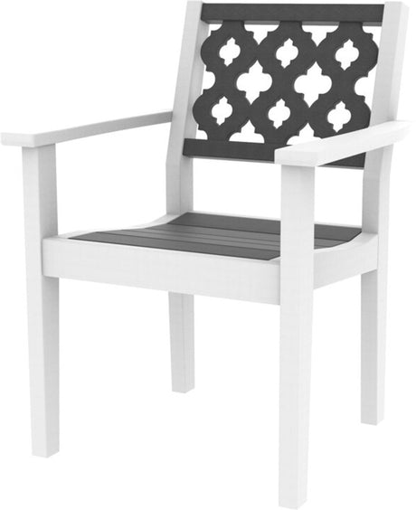 Seaside Casual Greenwich Dining Arm Chair Provencal Back - SC-602P 