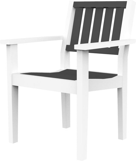 Seaside Casual Greenwich Dining Arm Chair Slatted Back - SC-602S 