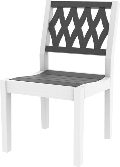 Seaside Casual Greenwich Dining Side Chair Diamond Back - SC-601D 