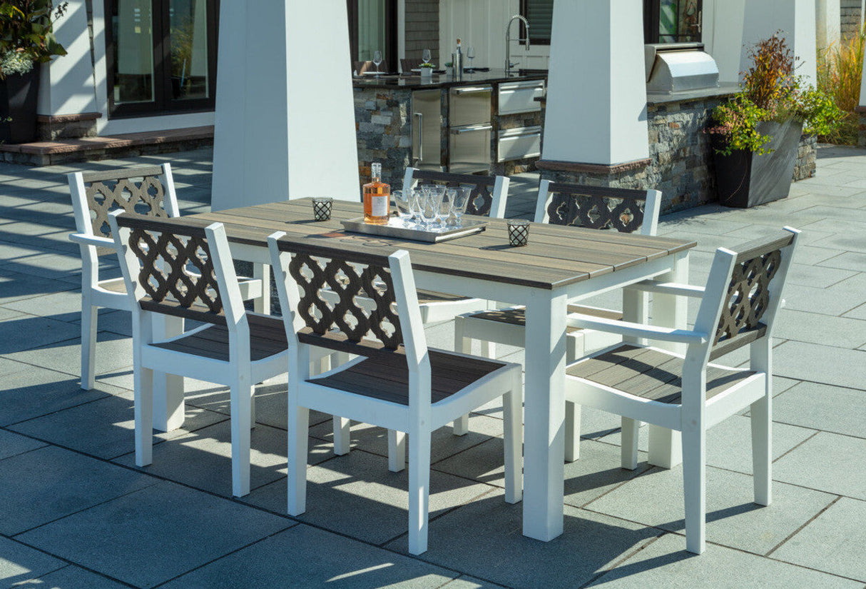 Seaside Casual Greenwich Dining Side Chair Provencal Back - SC-601P 1
