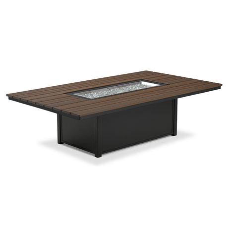 Telescope 48" x 84" Rectangular Rustic Top Fire Table - 6F30 3