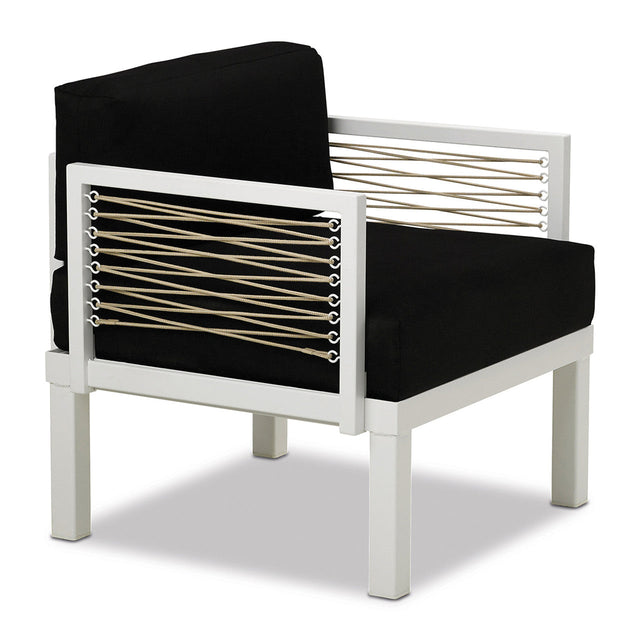 Telescope Ashbee Sectional Cushion Arm Chair w/ Rope Accents - A070 