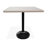 Telescope Balcony Height 36" Square Value Hammered Table w/ 80lb Pedestal - T930-3P20BAS 