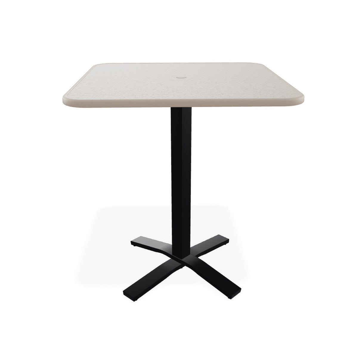 Telescope Bar Height 36" Square Value Hammered Table w/ Pedestal - T930-4X20BAS 