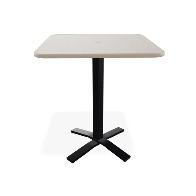 Telescope Bar Height 36" Square Value Hammered Table w/ Pedestal - T930-4X20BAS 