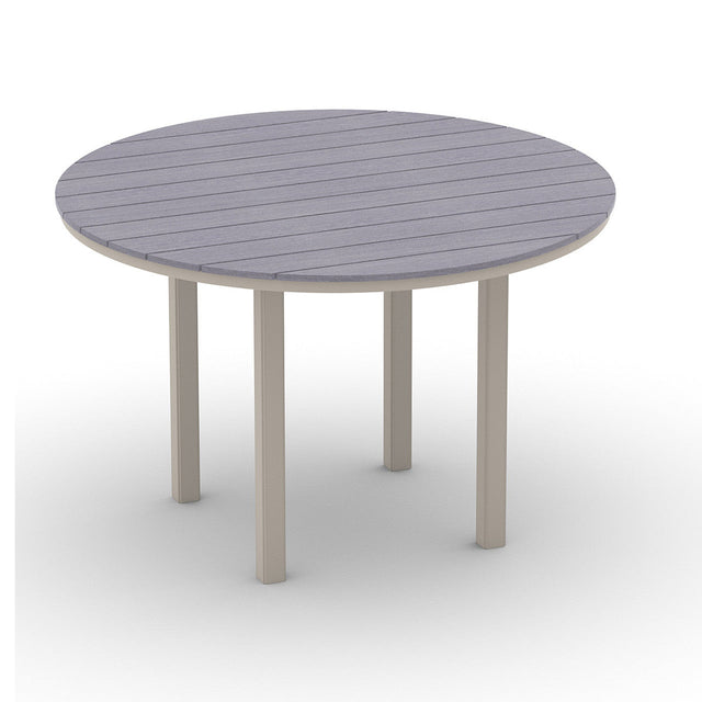 Telescope Bar Height 56" Round Aluminum Slat Top Table - 3110-4M00LEG 