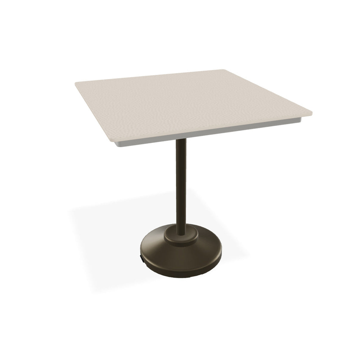 Telescope Dining Height 36" Square MGP Top Table w/ 80lb Pedestal 