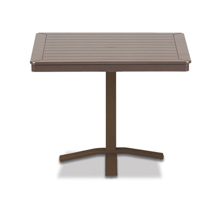 Telescope Dining Height 36" Square MGP Top Table w/ Pedestal 