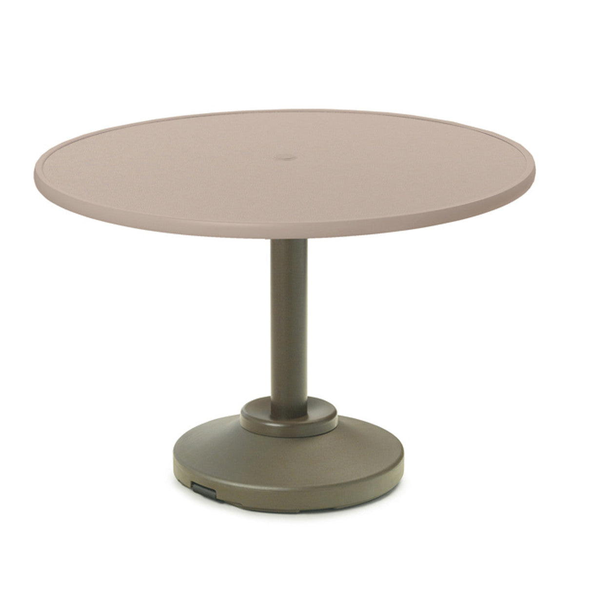 Telescope Dining Height 42" Round Value Hammered Top Table w/ 80lb Pedestal - T900-2P20BAS 