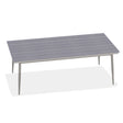 Telescope Dining Height 42" x 84" Rectangular MGP Top Table w/ Tapered Legs 