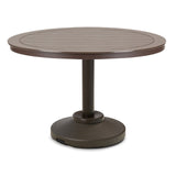 Telescope Dining Height 48" Round MGP Top Table w/ 120lb Pedestal 