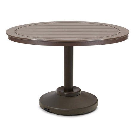 Telescope Dining Height 48" Round MGP Top Table w/ 120lb Pedestal 