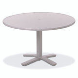 Telescope Dining Height 48" Round Value Hammered Table w/ Pedestal - T970-2X20BAS 