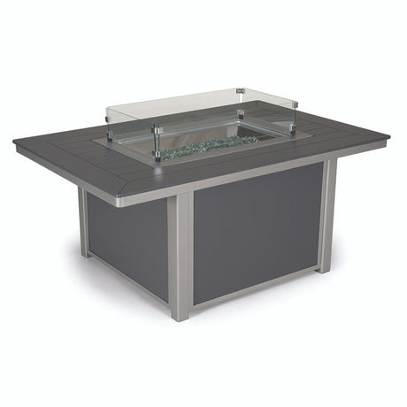 Telescope Fire Tables 16" x 29" Rectangular Glass Surround - 4F10-GLS 