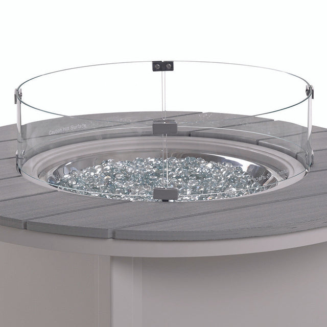 Telescope Fire Tables 25" Round Glass Surround - 4F00-GLS 