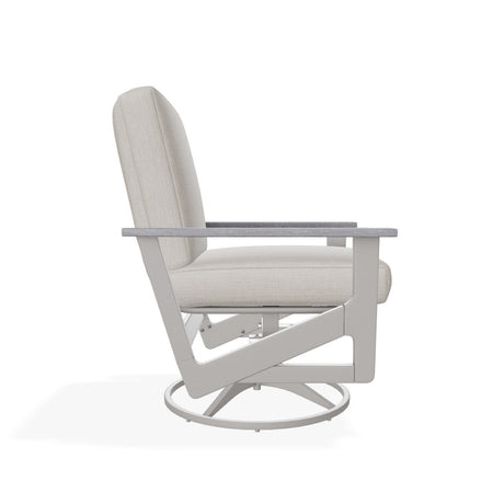 Telescope Wexler MGP Cushion Chat Height Swivel Rocker w/ Rustic Arms - R060 1