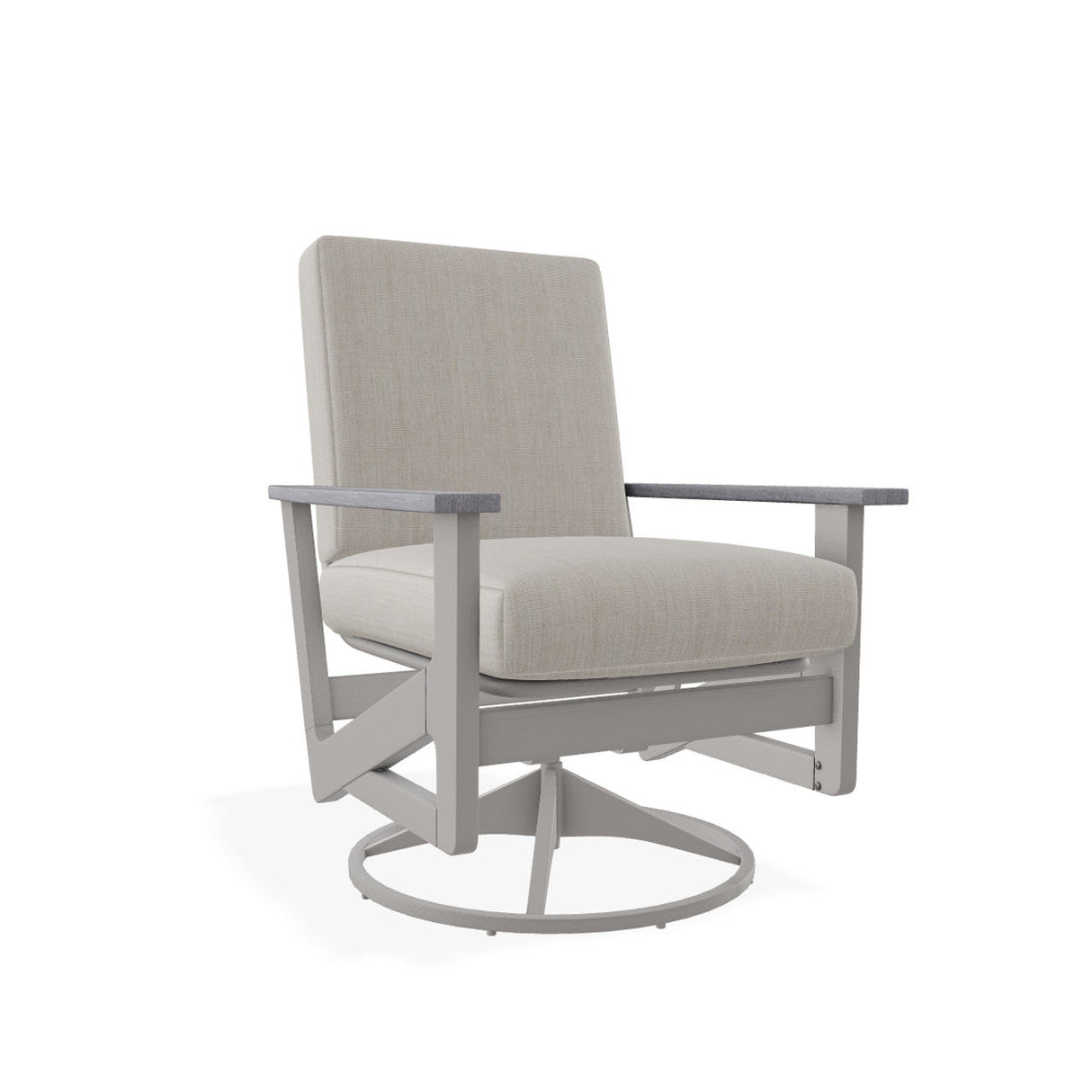 Telescope Wexler MGP Cushion Chat Height Swivel Rocker w/ Rustic Arms - R060 2
