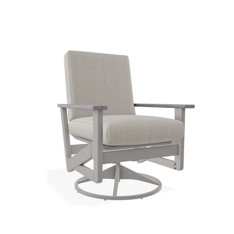 Telescope Wexler MGP Cushion Chat Height Swivel Rocker w/ Rustic Arms - R060 2