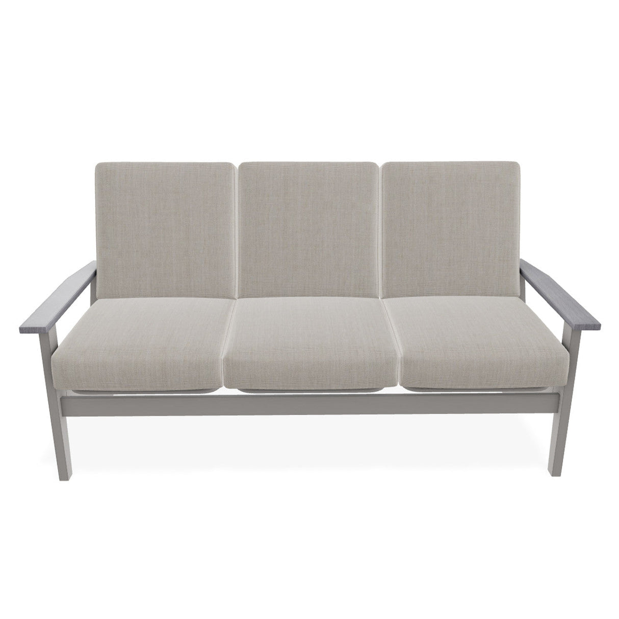 Telescope Wexler MGP Cushion Chat Height Three-Seat Sofa w/ Rustic Arms - R0R0 