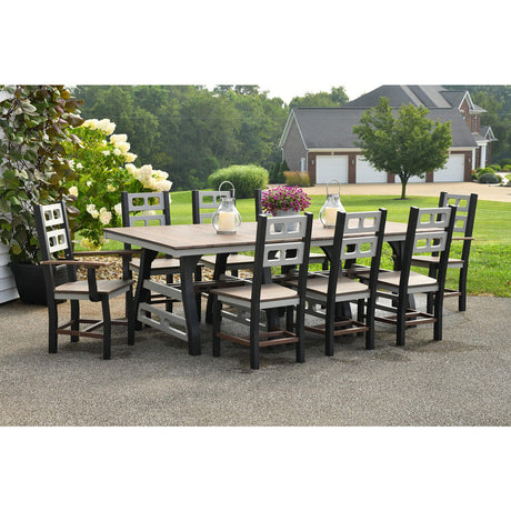 Wildridge 9 Piece David Lewis Manhattan Forge Dining Set - LCC-890 