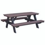Wildridge Heritage Picnic Table with Attached Benches - LCC-165 