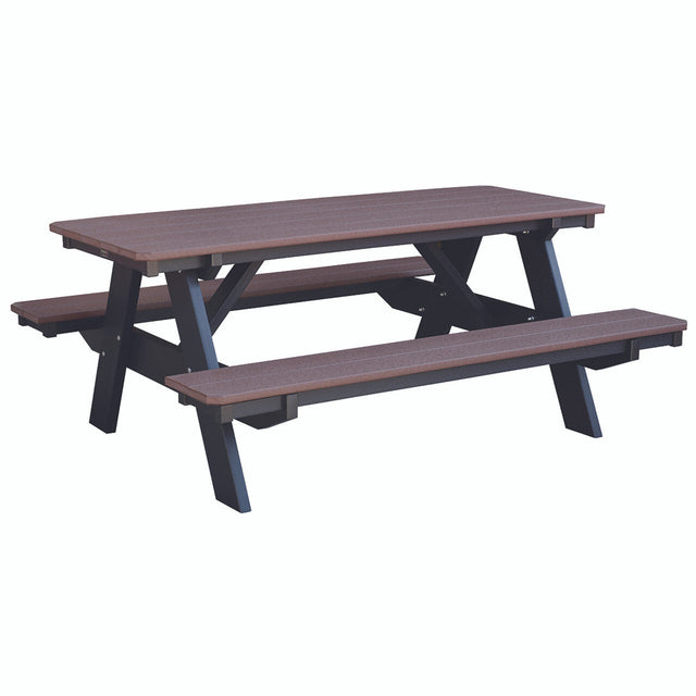 Wildridge Heritage Picnic Table with Attached Benches - LCC-165 